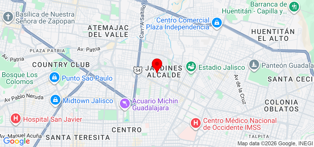 Terzaghi Construccion - Jalisco - Guadalajara - Mapa