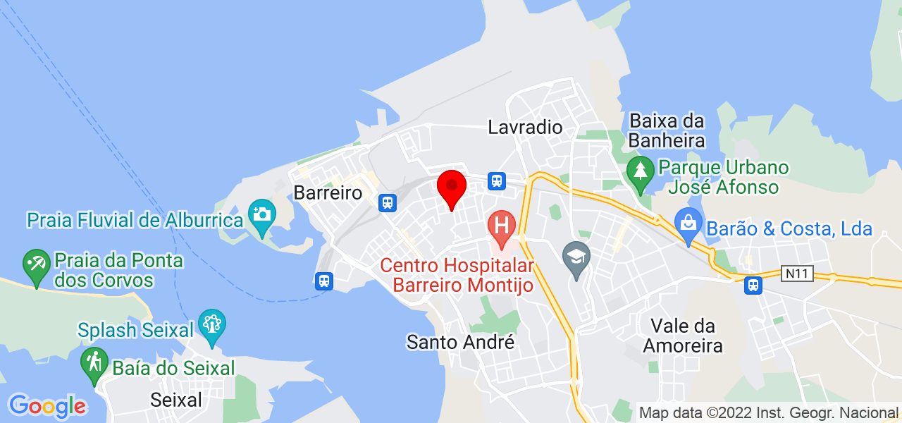 Bee Ink - Setúbal - Barreiro - Mapa