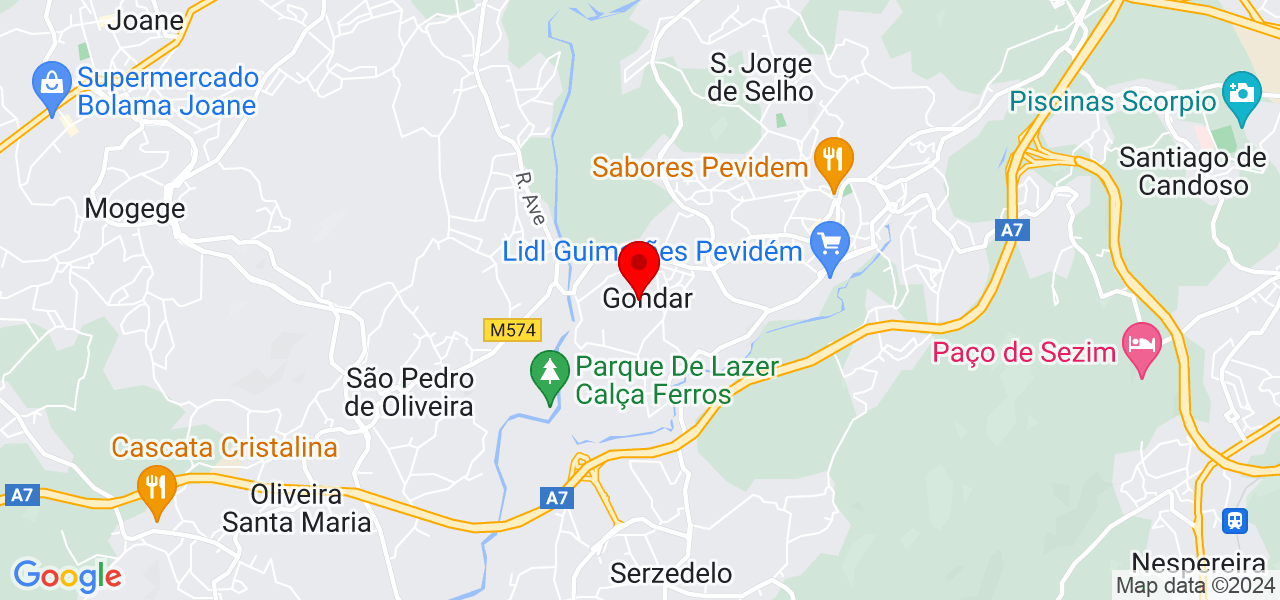 Rita Pereira - Braga - Guimarães - Mapa