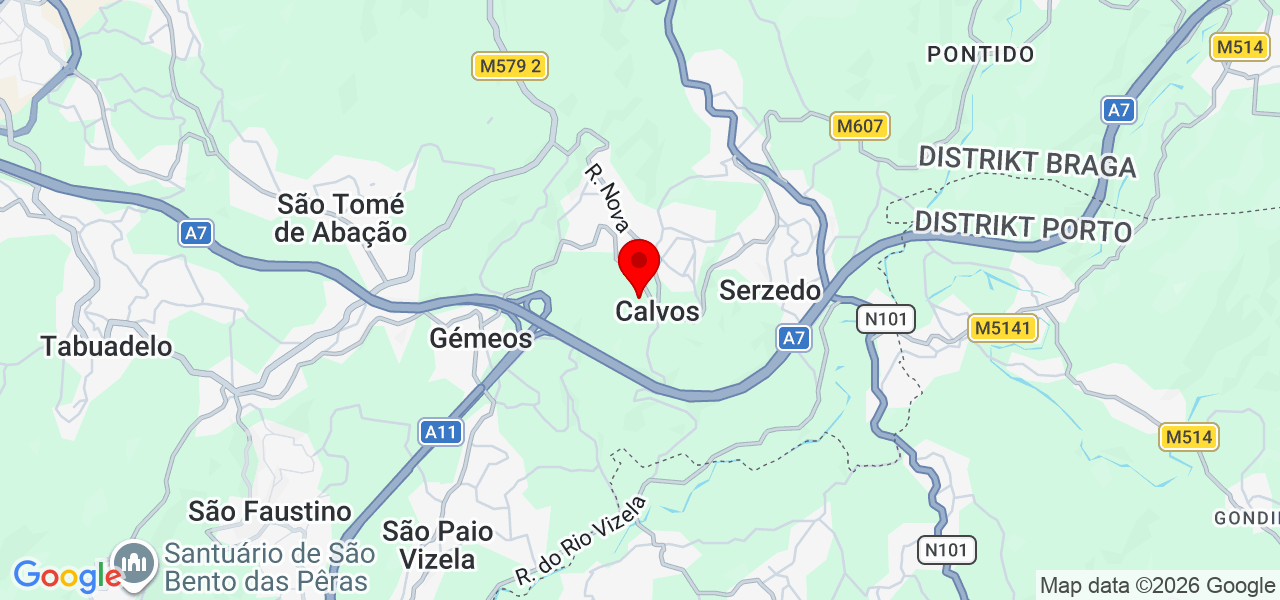 José Ribeiro - Braga - Guimarães - Karte