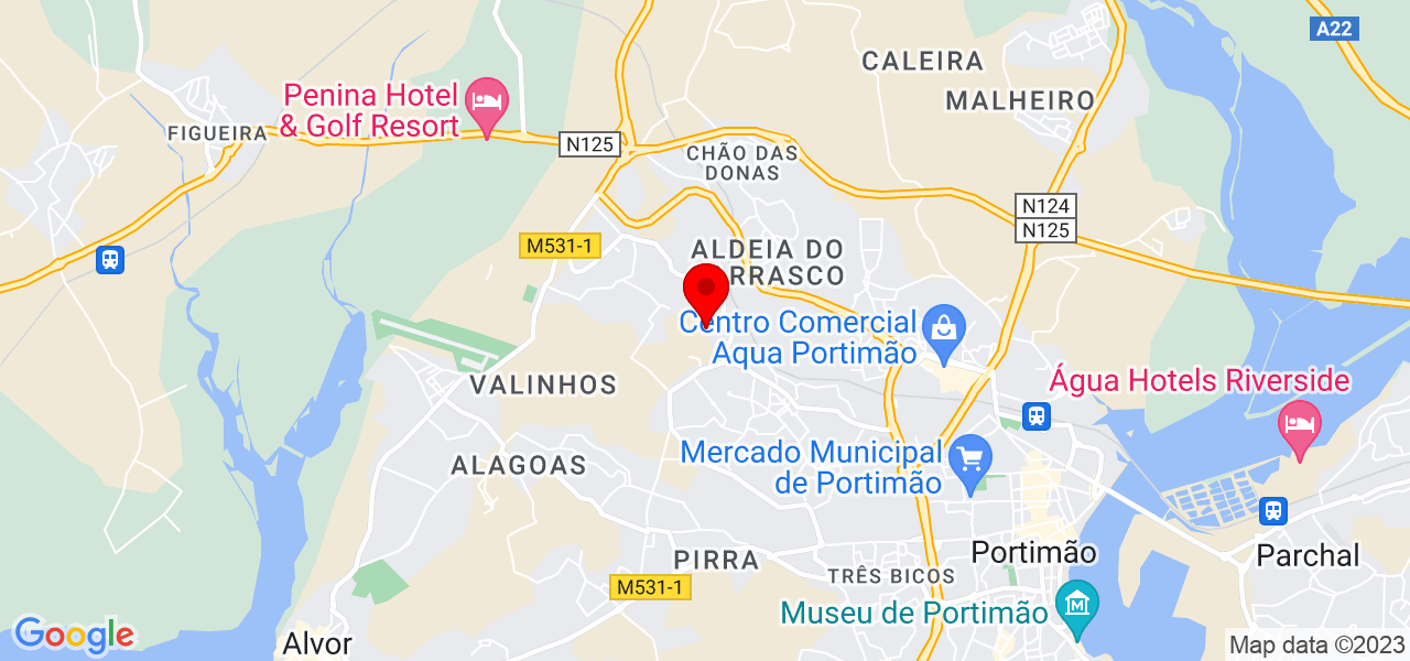 Rafaela Paulino - Faro - Portimão - Mapa