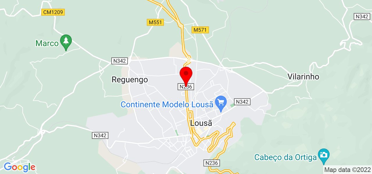 Salomé Almeida - Coimbra - Lousã - Mapa