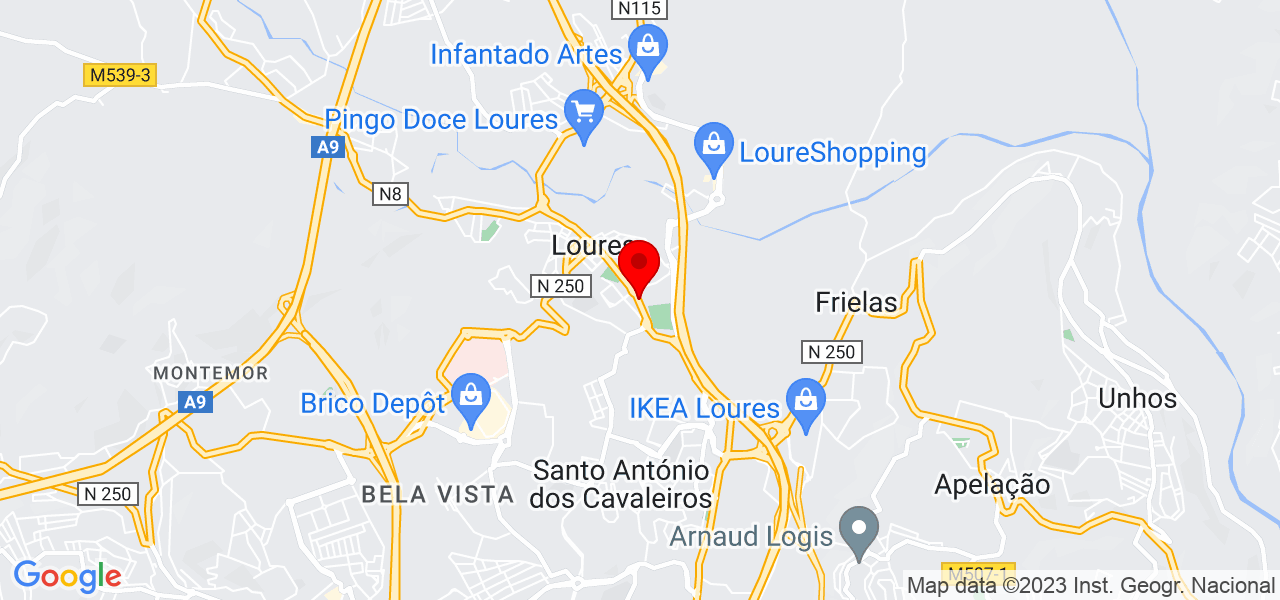 André - Lisboa - Loures - Mapa