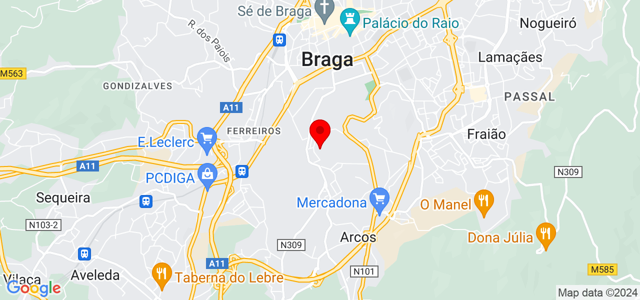 Estafeta Vitor Moura - Braga - Braga - Mapa