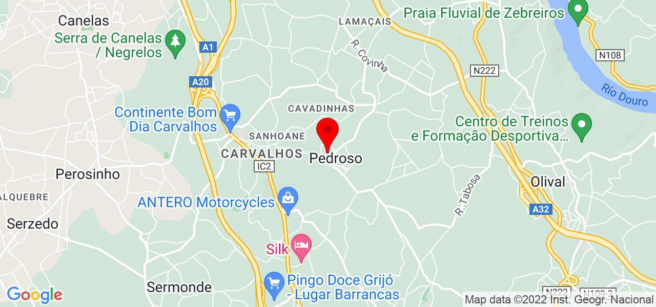 Cristiana - Porto - Vila Nova de Gaia - Mapa