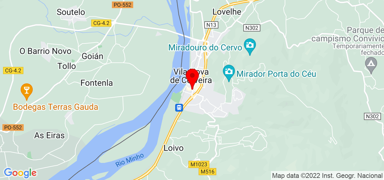 Wandirson Brilhante - Viana do Castelo - Vila Nova de Cerveira - Mapa