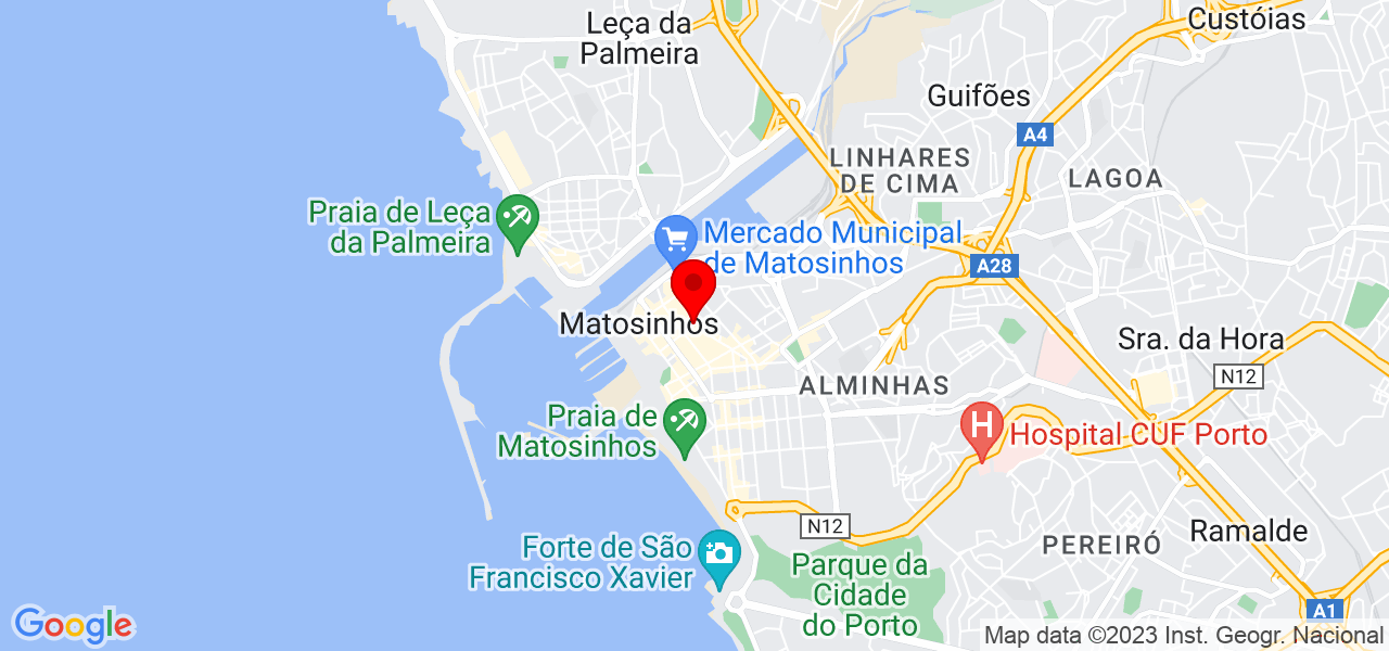 Thais Peter - Porto - Matosinhos - Mapa