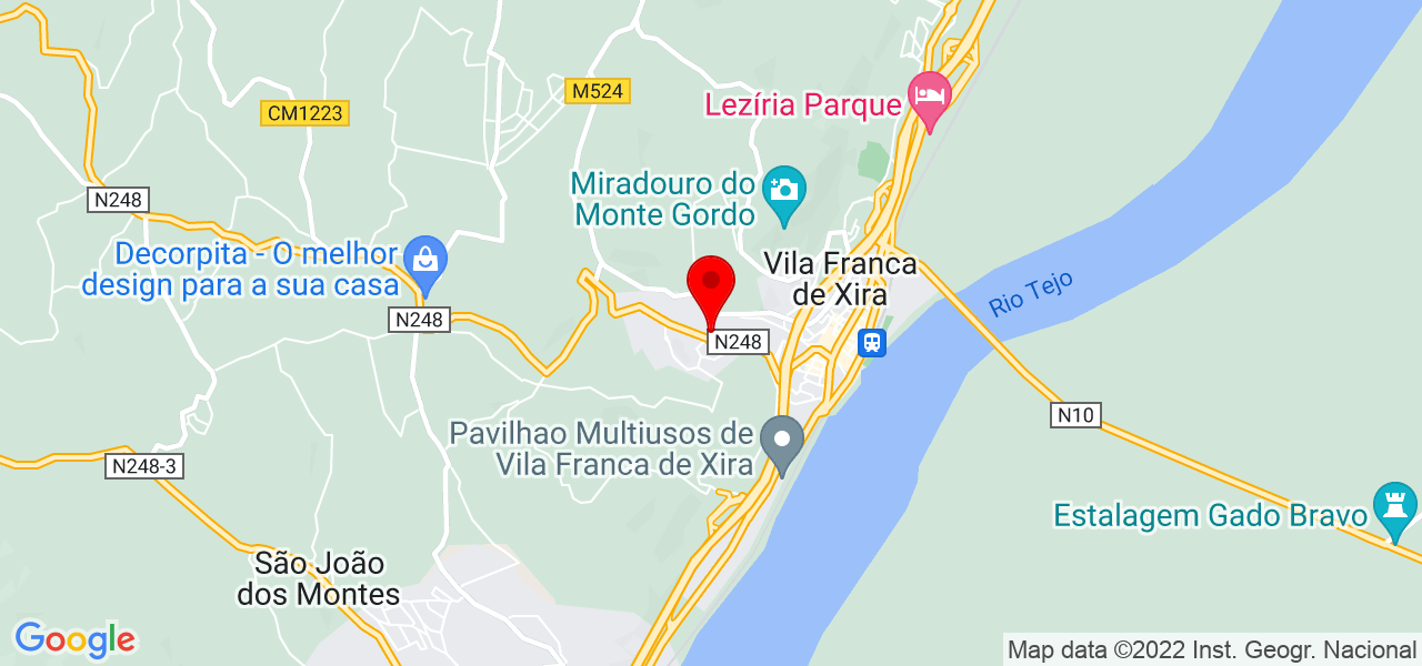 Cristina Costa - Lisboa - Vila Franca de Xira - Mapa