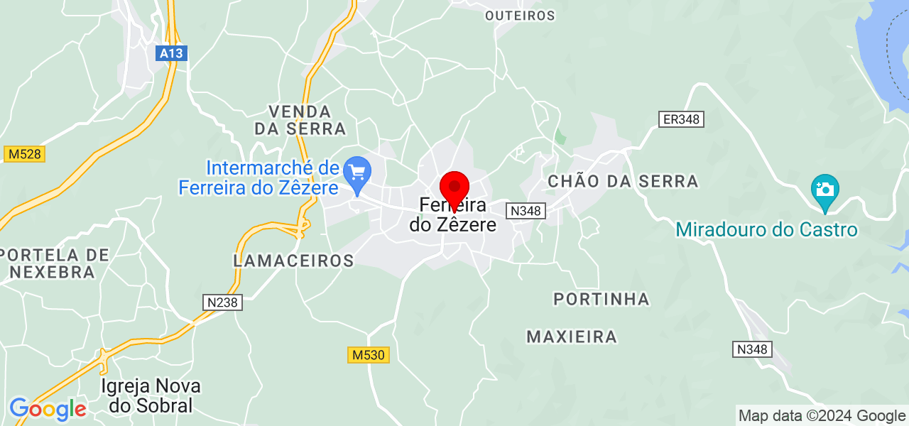 Clara Ferreira - Santarém - Ferreira do Zêzere - Map