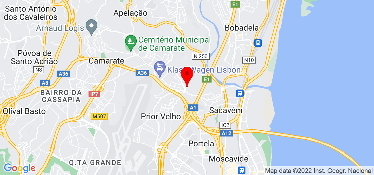 Fabricia Deus - Lisboa - Loures - Mapa