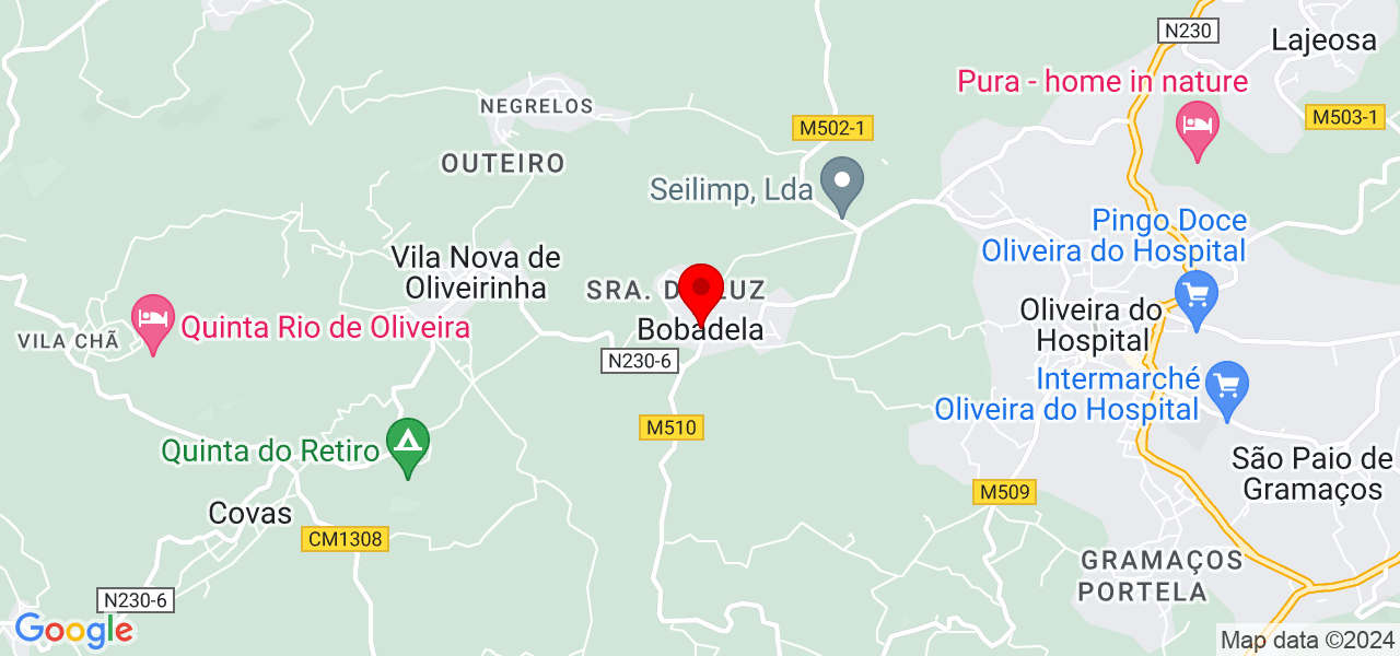 Melisco Studio - Coimbra - Oliveira do Hospital - Mapa