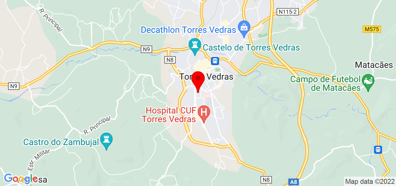 Clicia - Lisboa - Torres Vedras - Mapa