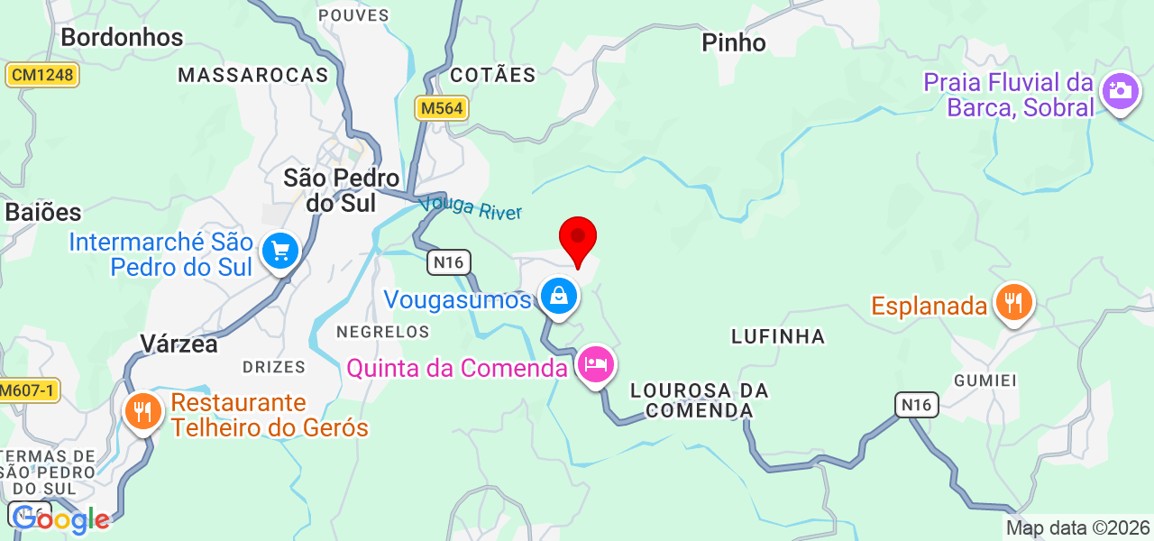 Ampla Tecnologia - Viseu - São Pedro do Sul - Mapa