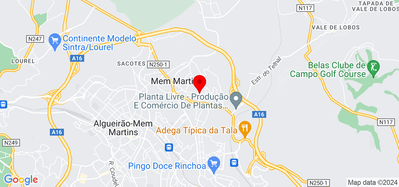 Samanta Pereira - Lisboa - Sintra - Mapa