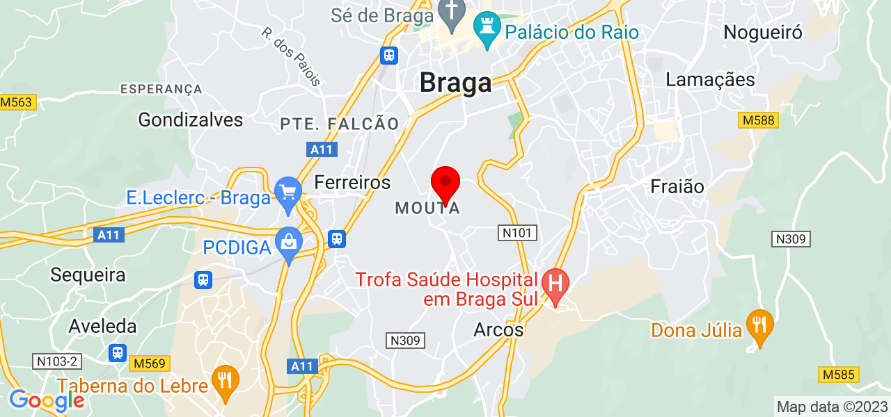 Jo&atilde;o Santos - Braga - Braga - Mapa
