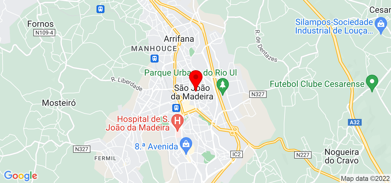 Molfil-Gabinete Tecnico De Apoio A Industria De Bordados Lda - Aveiro - São João da Madeira - Mapa