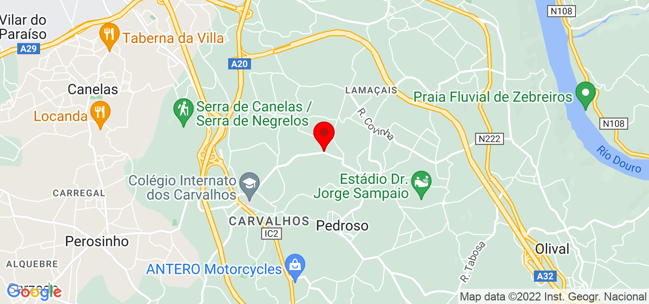 Susana Fran&ccedil;a - Porto - Vila Nova de Gaia - Mapa
