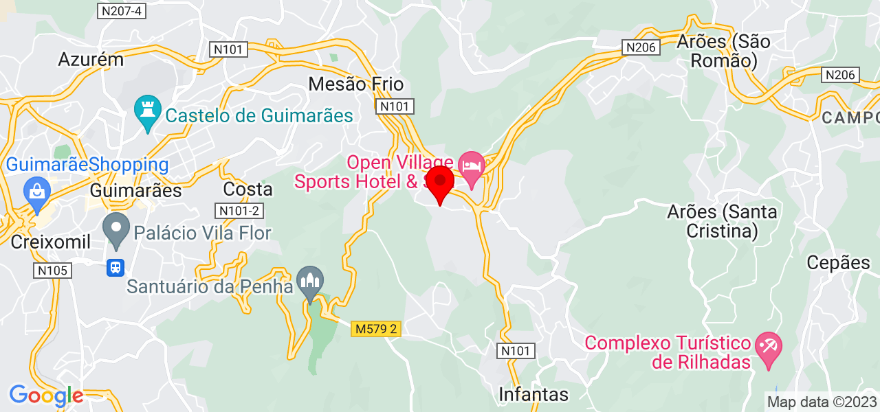 Anabela - Braga - Guimarães - Mapa