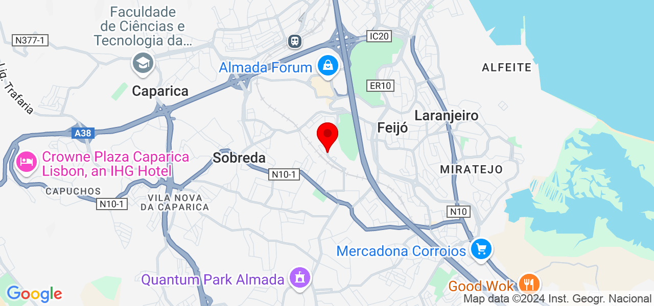 Mateus Sousa - Setúbal - Almada - Map