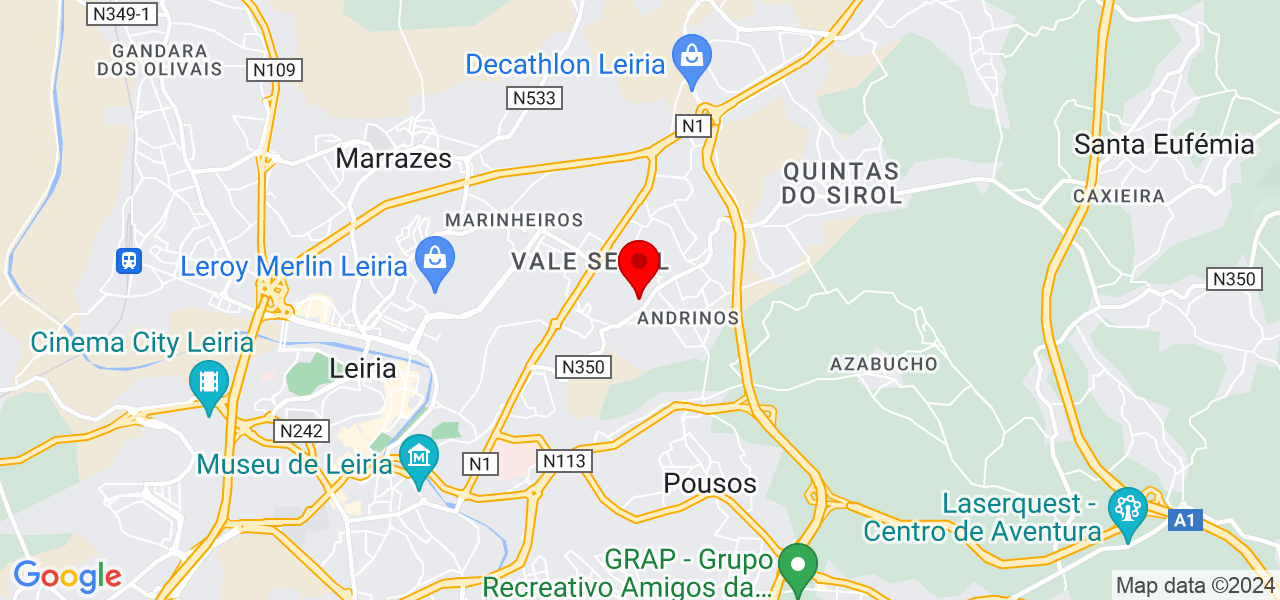 Desin Controlo de Pragas - Leiria - Leiria - Mapa