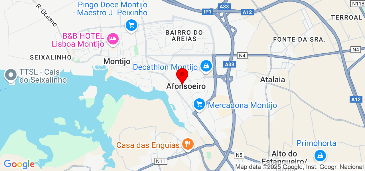 severino remodelação - Setúbal - Montijo - Karte