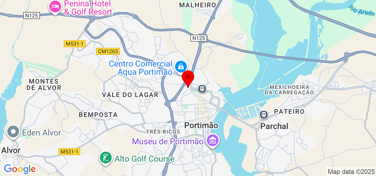 Ali - Faro - Portimão - Mapa