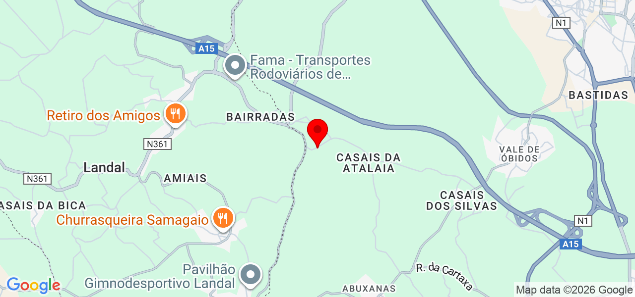 Senna Reparações - Santarém - Rio Maior - Mapa