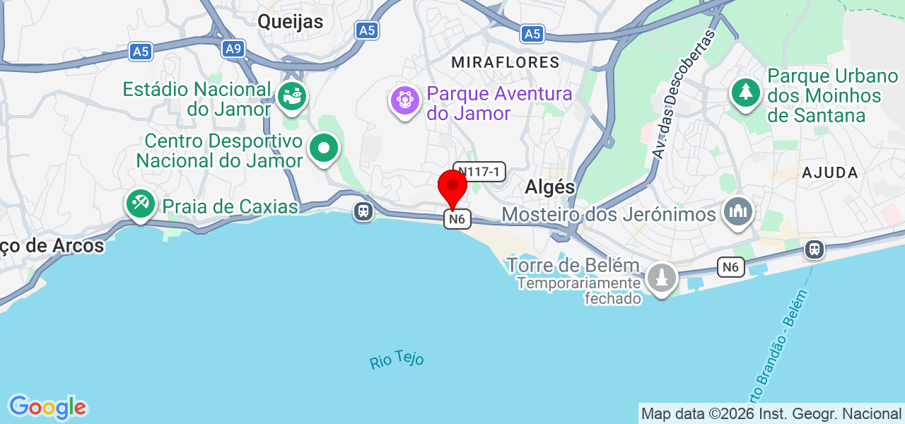 Maiane Oliveira - Lisboa - Oeiras - Mapa