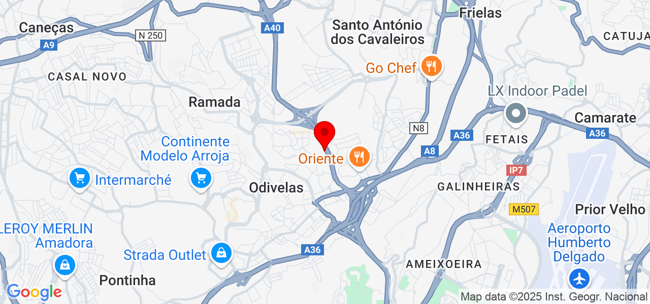 Victor Bigliardi - Lisboa - Odivelas - Map