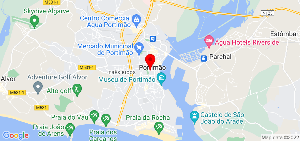 Amilton Correia - Faro - Portimão - Mapa