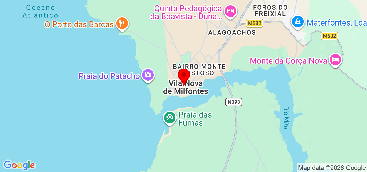 VIPVIEIRA - Beja - Odemira - Karte