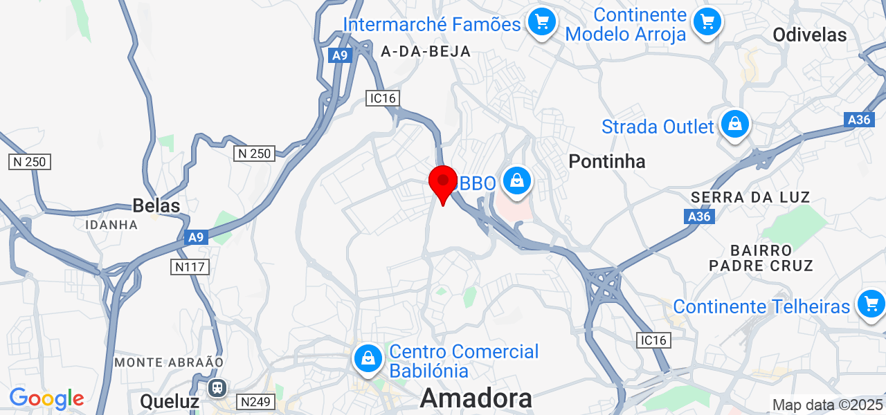 Thaís Sousa - Lisboa - Amadora - Mapa