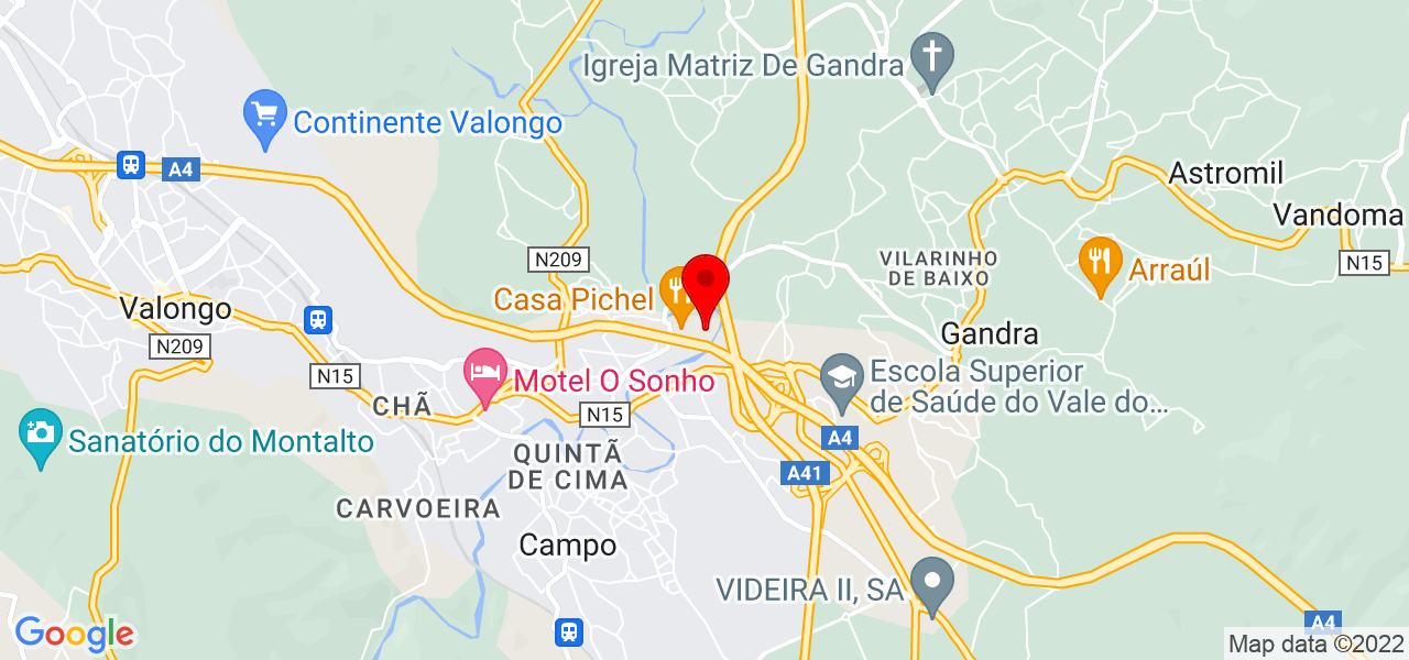 Premier Services Portugal - Porto - Valongo - Mapa