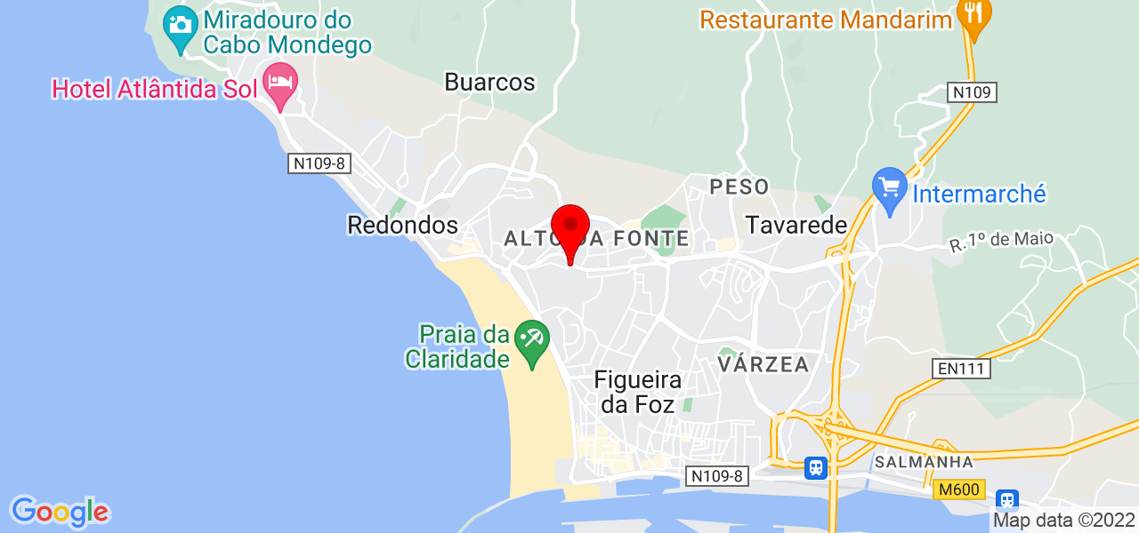 Igor Fachin - Coimbra - Figueira da Foz - Mapa