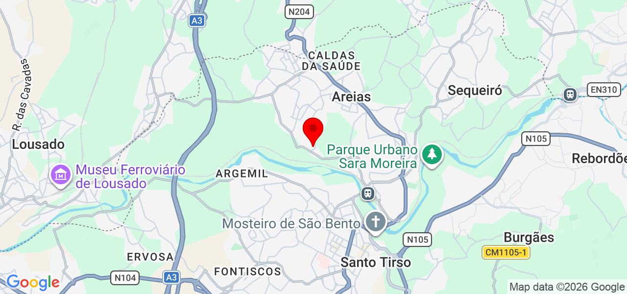 Athaisa Rocha - Porto - Santo Tirso - Mapa