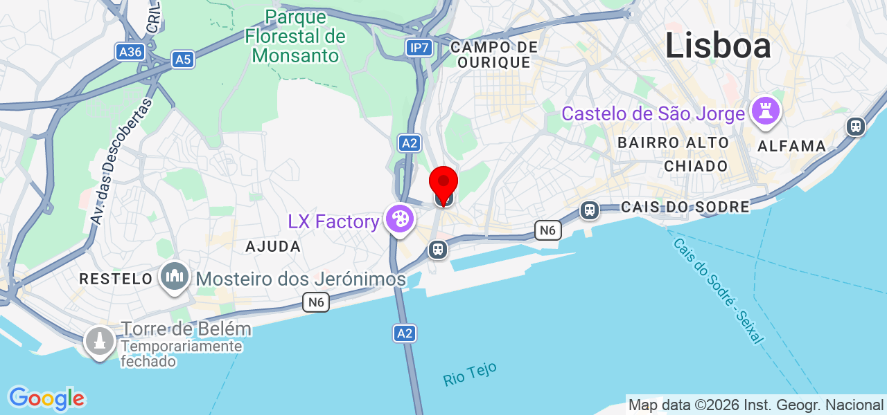 Roos service - Lisboa - Lisboa - Mapa