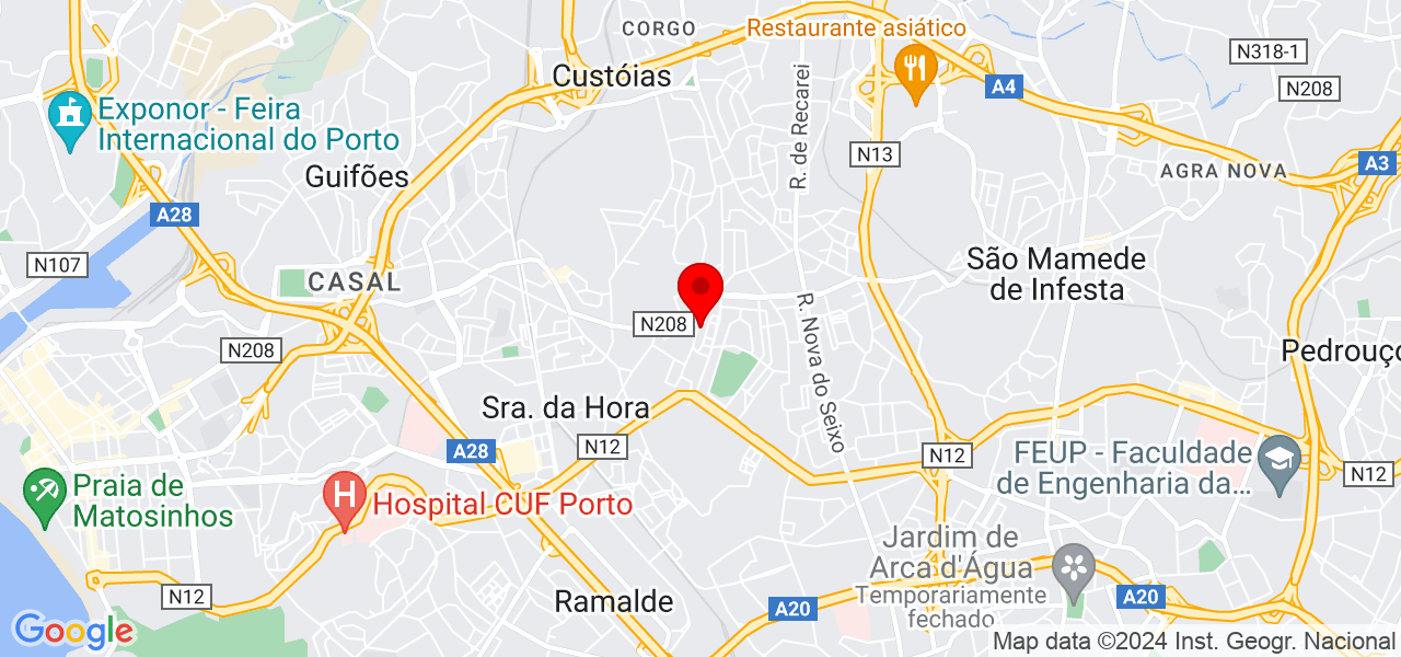 Repara&ccedil;&otilde;es PT - Porto - Matosinhos - Mapa