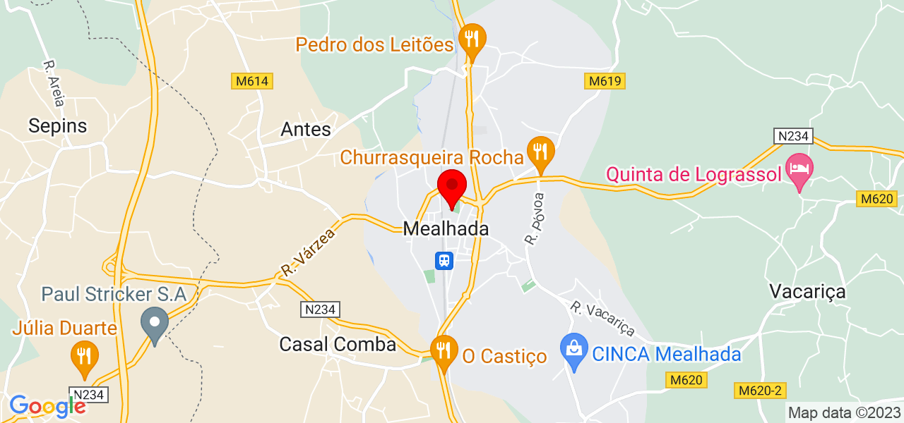 Jaqueline Cristo - Aveiro - Mealhada - Mapa