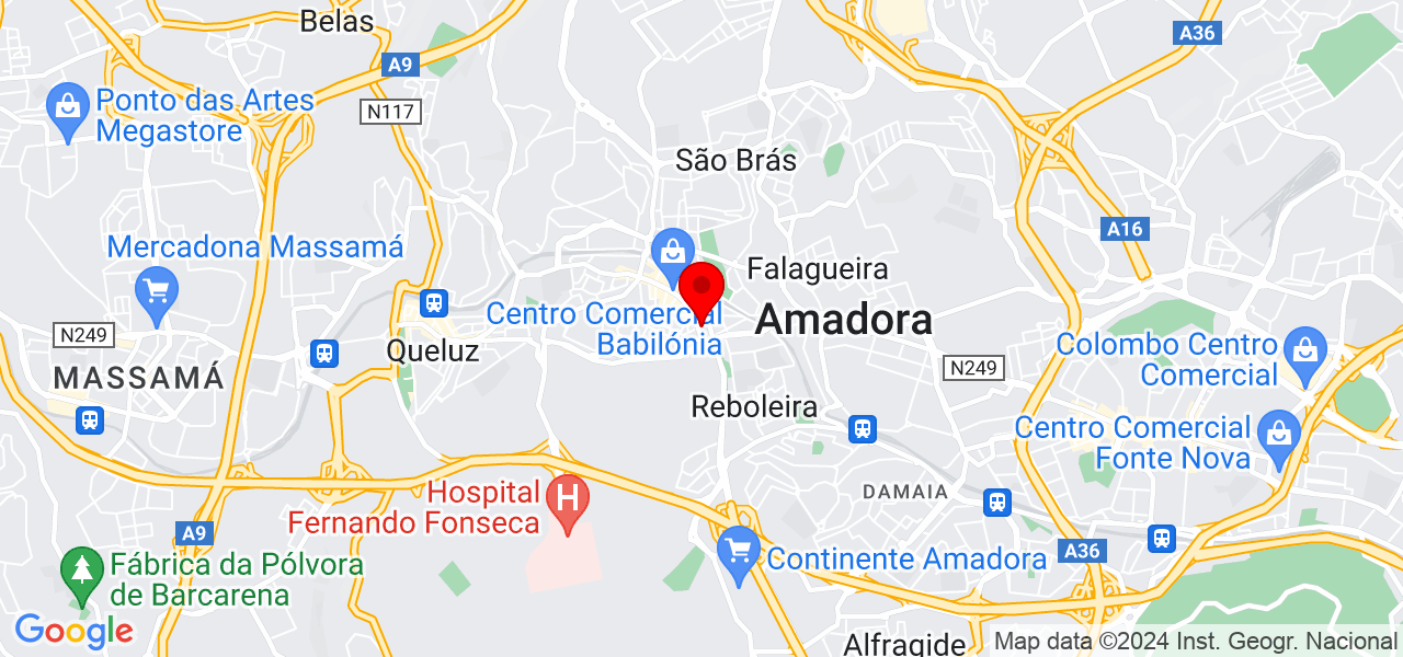 Tony Marcos - Lisboa - Amadora - Mapa