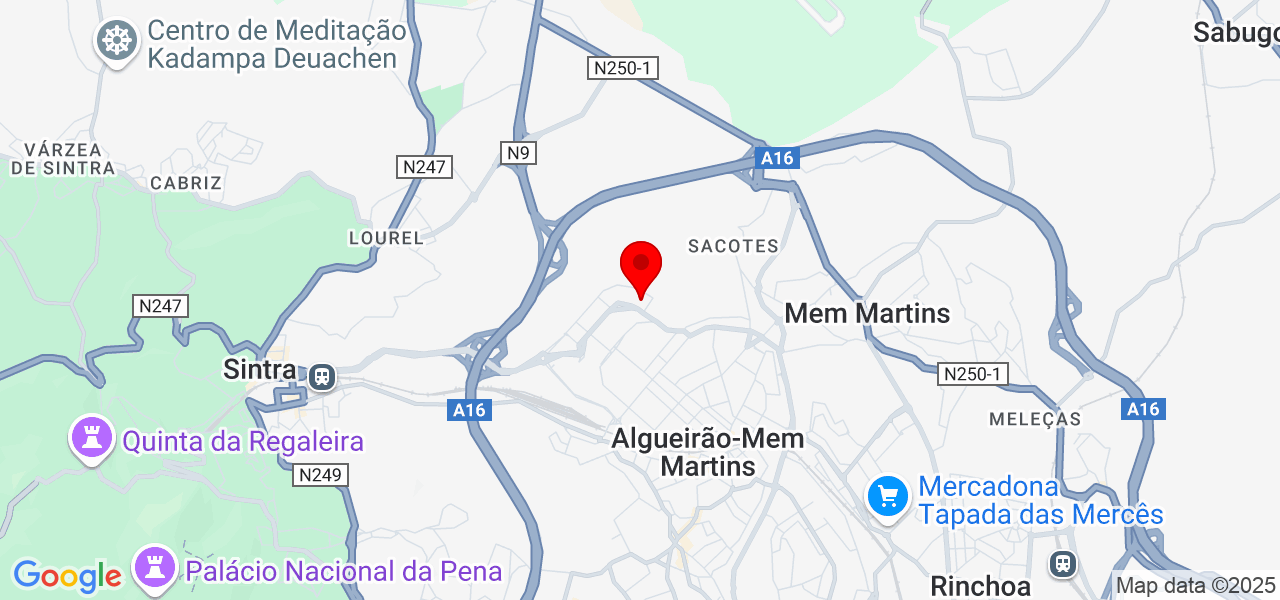 Azevedo M&oacute;veis - Lisboa - Sintra - Mapa