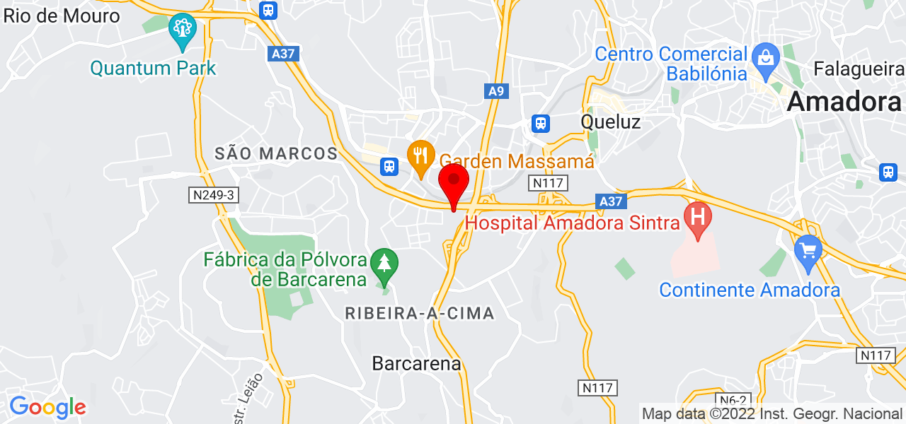 Natacha Flora - Lisboa - Oeiras - Mapa