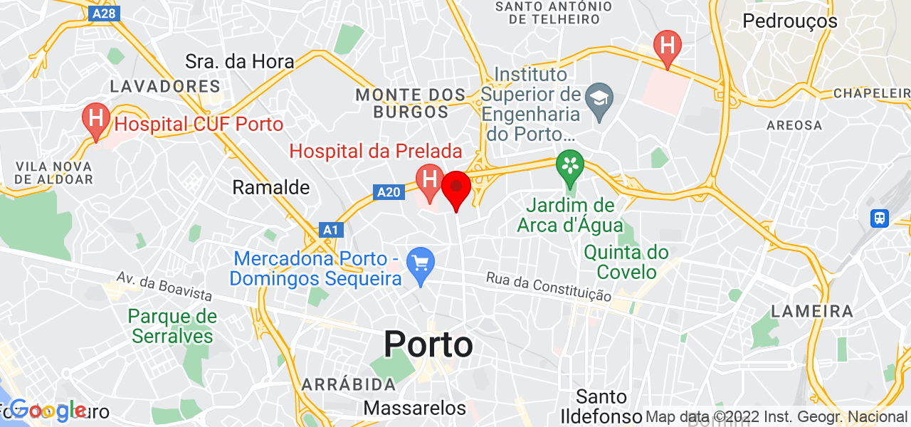 Raquel Sena - Porto - Porto - Mapa