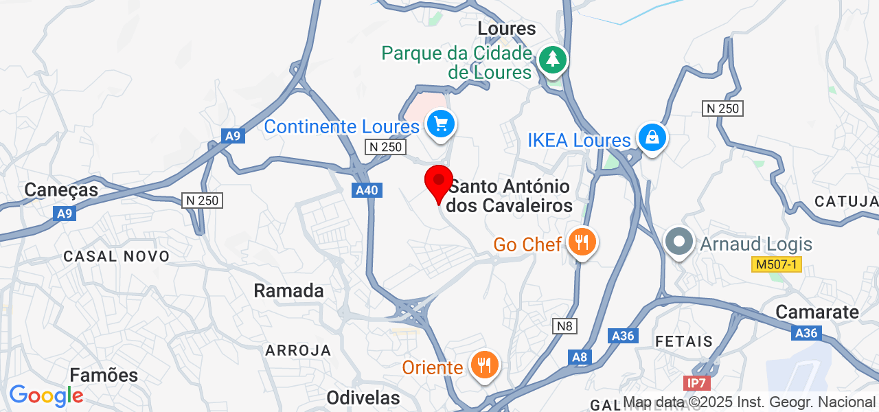 H&eacute;lder - Lisboa - Loures - Map