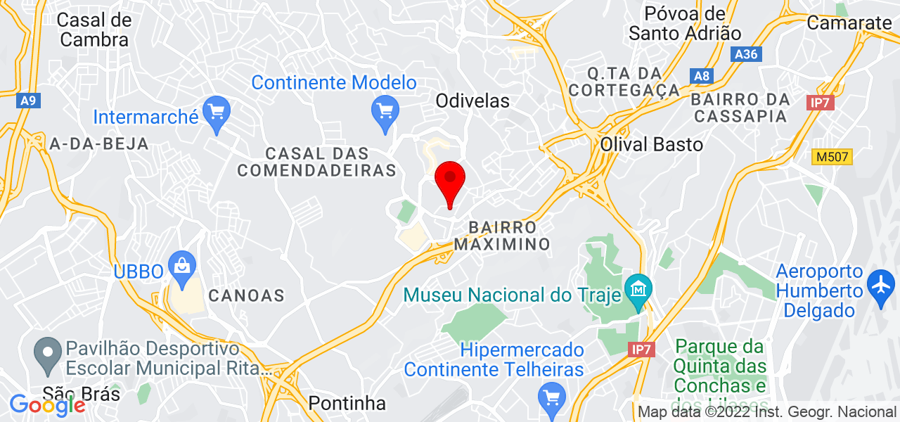 Lauria Teca - Lisboa - Odivelas - Mapa