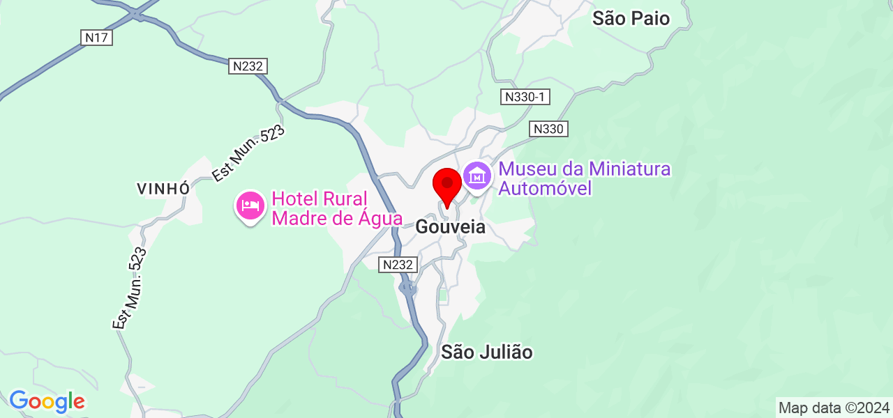 Infravolts - Guarda - Gouveia - Karte