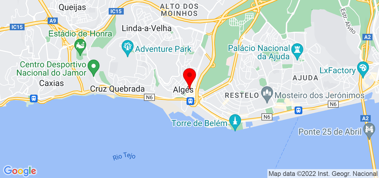 Aiessa Mesquita - Lisboa - Oeiras - Mapa