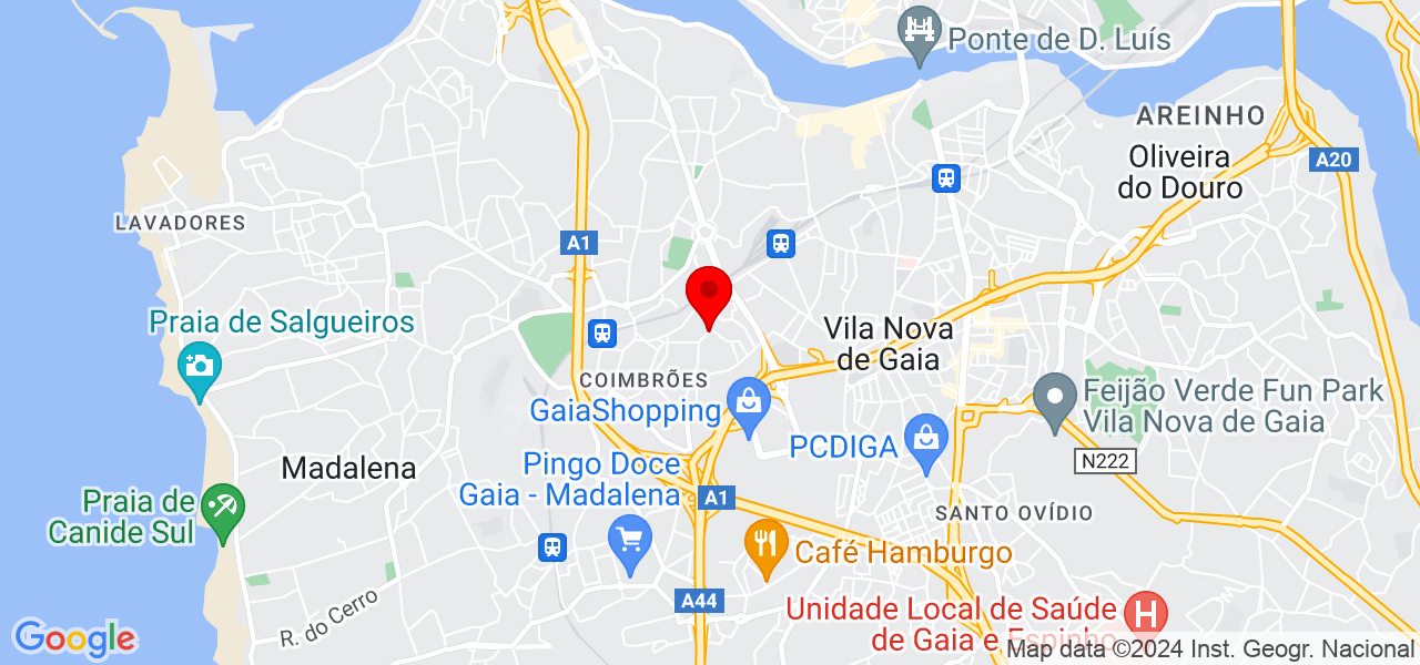 Tradutor - Porto - Vila Nova de Gaia - Mapa