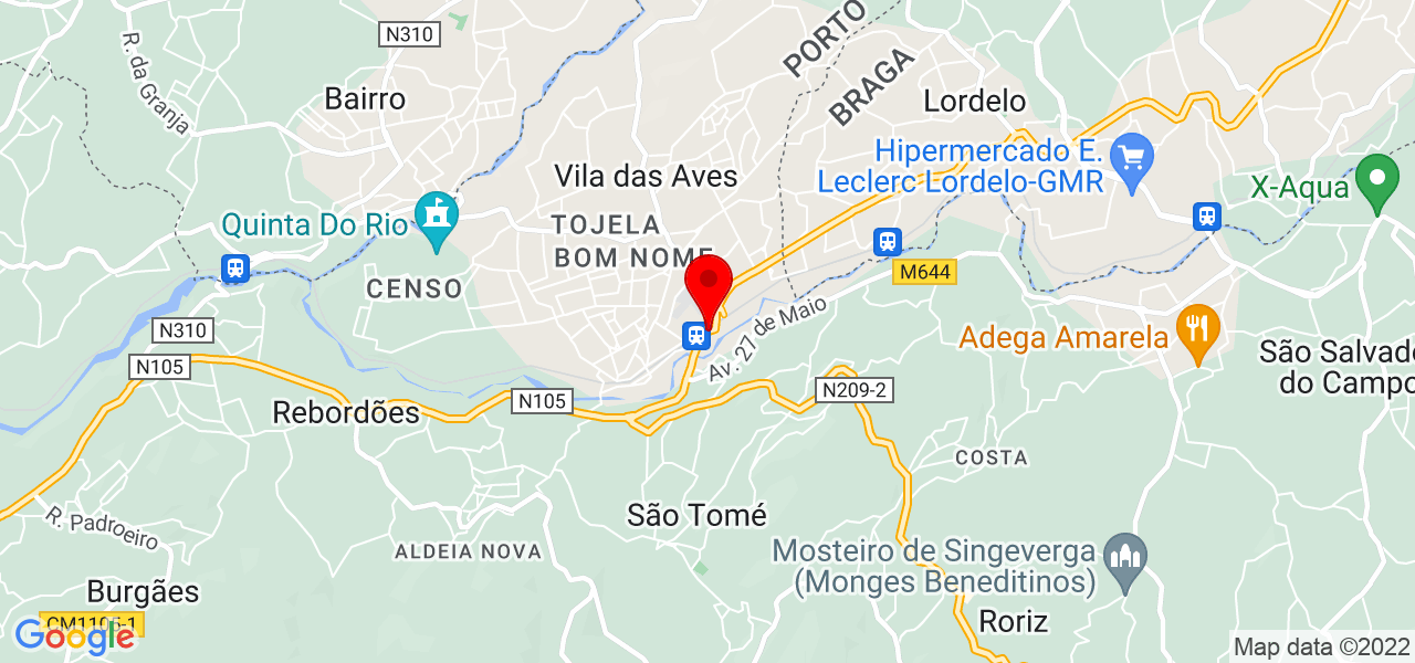 Ana Neto - Porto - Santo Tirso - Mapa