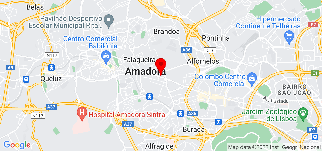 Ponto Singular - Sistemas de Seguran&ccedil;a Lda - Lisboa - Amadora - Mapa