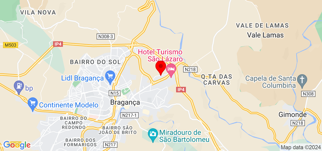 Kau&atilde; Taylor - Bragança - Bragança - Mapa